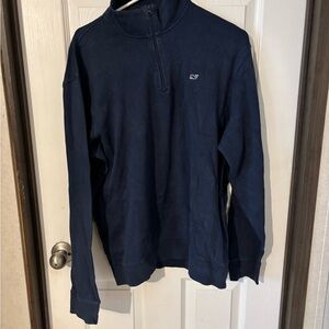 Vineyard Vines Men's Dark Blue Zip-Up Sweater
